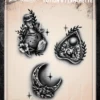 Wiser's Airbrush TattooPro Stencil – Potion & Planchette -Superstar Verkoop ATPS 191 PotionandPlanchette 1024x1024