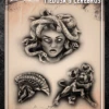Wiser's Airbrush TattooPro Stencil – Medusa & Cerebrus -Superstar Verkoop ATPS 193 Medusa Cerebrus 1024x1024