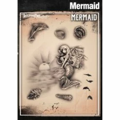 Wiser's Airbrush TattooPro Stencil – Mermaids