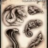 Wiser's Airbrush TattooPro Stencil – Scales & Tales -Superstar Verkoop wiser s airbrush tattoo pro stencil scales tales
