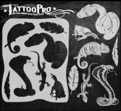 Wiser's Airbrush TattooPro Stencil – Scales & Tales -Superstar Verkoop wiser s airbrush tattoo pro stencil scales tales