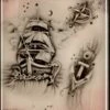 Wiser's Airbrush TattooPro Stencil - Ship And Anchor 2 Wiser's Airbrush TattooPro Stencil - Ship And Anchor -Superstar Verkoop wiser s airbrush tattoo pro stencil ship and anchor