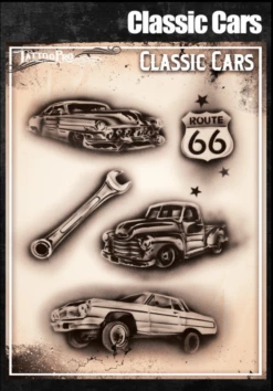 Wiser's Airbrush TattooPro Stencil – Classic Cars