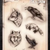Wiser's Airbrush TattooPro Stencil – Fox & Crow -Superstar Verkoop wiser s airbrush tattoopro stencil fox crow