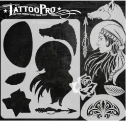 Wiser's Airbrush TattooPro Stencil – Gypsy Girl -Superstar Verkoop wiser s airbrush tattoopro stencil gypsy girl75d65