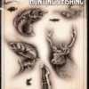Wiser's Airbrush TattooPro Stencil – Hunting & Fishing -Superstar Verkoop wiser s airbrush tattoopro stencil hunting fishinga4049
