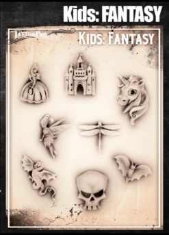 Wiser's Airbrush TattooPro Stencil – KIDS Fantasy
