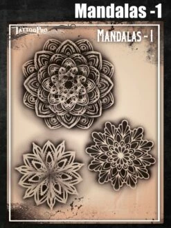 Wiser's Airbrush TattooPro Stencil – Mandala's Nr. 1