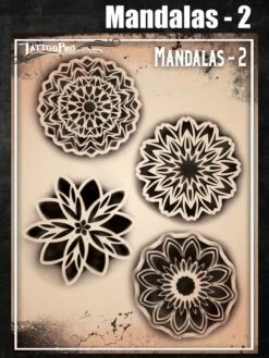 Wiser's Airbrush TattooPro Stencil – Mandala's Nr. 2