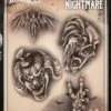 Wiser's Airbrush TattooPro Stencil – Nightmare -Superstar Verkoop wiser s airbrush tattoopro stencil nightmarec2af0