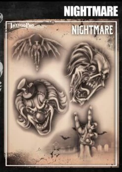 Wiser's Airbrush TattooPro Stencil – Nightmare