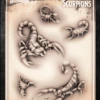 Wiser's Airbrush TattooPro Stencil – Scorpions -Superstar Verkoop wiser s airbrush tattoopro stencil scorpions