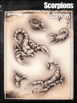 Wiser's Airbrush TattooPro Stencil – Scorpions