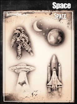 Wiser's Airbrush TattooPro Stencil – Space