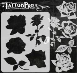 Wiser's Airbrush TattooPro Stencil – Stop Amd Smell The Roses -Superstar Verkoop wiser s airbrush tattoopro stencil stop amd smell the roses