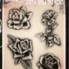 Wiser's Airbrush TattooPro Stencil – Stop Amd Smell The Roses -Superstar Verkoop wiser s airbrush tattoopro stencil stop amd smell the rosesf7cc1