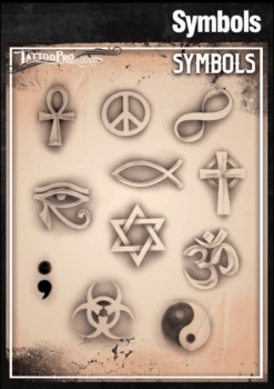 Wiser's Airbrush TattooPro Stencil – Symbols